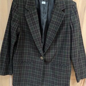 Women’s Plaid Blazer